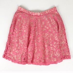 H&M coral lace skirt